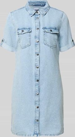 Vero Moda Tailliertes Jeanskleid aus Baumwoll-Mix in Jeansblau, Gr&ouml;&szlig;e XL
