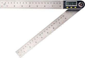OEM Regla De &Aacute;ngulo Con Pantalla Digital, Transportador De &Aacute;ngulos Electr&oacute;nico De Acero Inoxidable Con Bater&iacute;a, Estilo Uno, 0-200 Mm