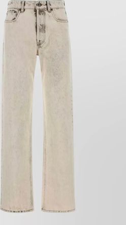 Miu Miu denim jeans belt loops front back pockets