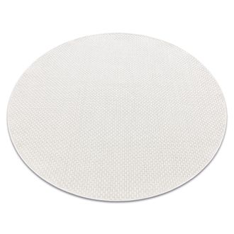 RugsX Alfombra Mimo 6272 Circulo Sisal Exterior Color Blanco White Circulo 200 Cm