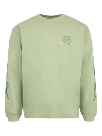 Carhartt Work in Progress Terrestrial long-sleeve graphic-print T-shirt - men - Cotton - S - Green