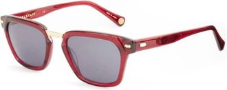 Belstaff Sunglasses, female, Red, Size: ONE SIZE Acetate Square Frame Sunglasses