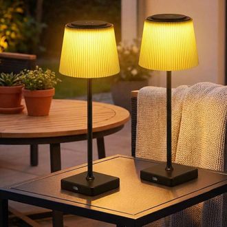 Globo Lighting Lampada da tavolo LED da interno allaperto lampada da tavolo ricaricabile CCT dimmerabile nero verde touch dimmer balcone luce catering esterno set