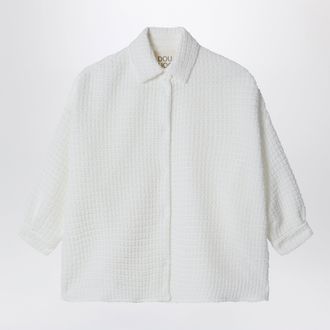 Douuod Aneto white shirt in textured fabric
