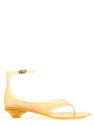 Chlo&eacute; Light Brown Ankle Strap Heels
