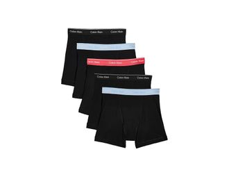 Calvin Klein Underwear Cotton Classics 5 Pack Boxer Brief Mens Underwear Black Bodies/Black/Misty Grey/Punch Pink/Breezy Blue/Black WBS : M (32-34)