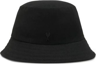 Ami Ami de Coeur reversible bucket hat - unisex - Cotton/Polyamide - 56 - Black