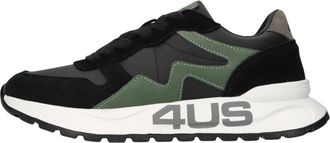 Cesare Paciotti 4US Sneakers - Heren - Sneakers - Zwart - 42 EU - Leer - Schoenen