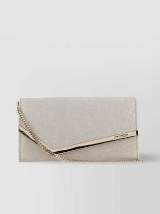 Jimmy Choo London emmie leather clutch bag