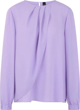 Marc Cain BC 51.07 W90 Wikkelblouse - Dames - Blouses - Paars - M - Overhemden
