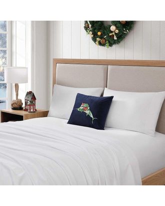 Tommy Bahama Holiday Marlin Solid Velvet Decorative Pillow