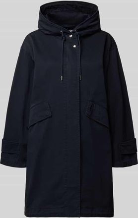 Marc O'Polo Regular Fit Parka aus reiner Baumwolle in Marine, Gr&ouml;&szlig;e 34