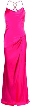 Pinko cowl-neck satin gown - women - Polyester - 44