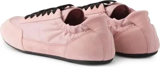 Prada Collapse Lace-up Suede Sneakers