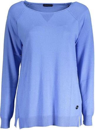 North Sails Eco Longsleeve Shirt - Dames - Ronde hals truien - Blauw - XS - Katoen - Truien & Vesten