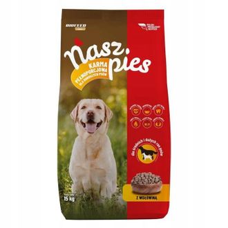 OEM Biofeed Nuestro Perro Alimento Seco Para Perros Con Carne De Res 15kg