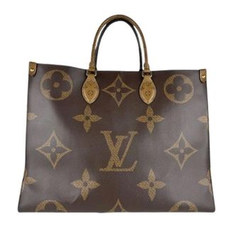 Louis Vuitton Pre-owned Tote Bags, male, Brown, Size: ONE SIZE Pre-owned OnTheGo GM Tote