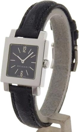 Bulgari Pre-owned Watches, female, Black, Size: ONE SIZE Pre-owned Vintage Stainless Steel Watch
