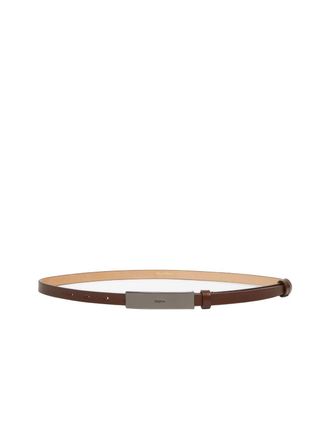 Max Mara Logo Engraved Buckle Belt