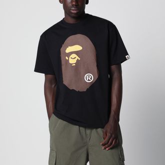 A Bathing Ape Black T-shirt with logo print