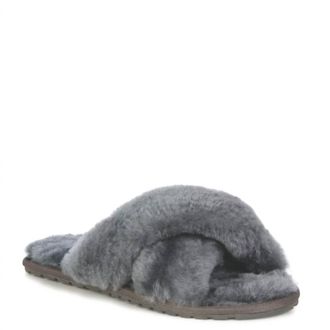 Emu Womens Sheepskin Slippers In Charcoal