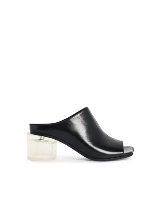 Maison Margiela Anatomic Black Leather Mules