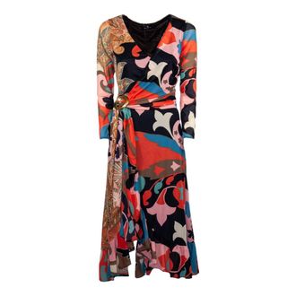 Etro Etro, Midi Dresses, female, Multicolor, Size: M Floral Paisley Print Midi Dress