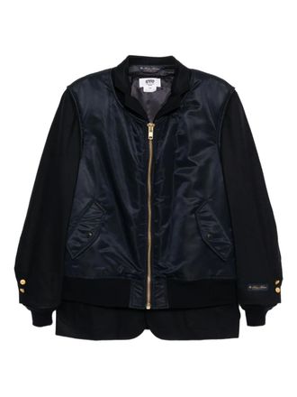 Junya Watanabe layered bomber jacket - Blue