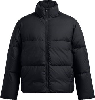 Under Armour Mens Solid Patterned Down Puffer Jacket in Black - Size X-Large