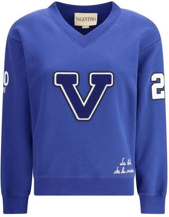 Valentino Blue Cotton Womens Sweatshirt