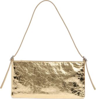 Madewell The Mini Sculptural Buckle Shoulder Bag in Gold Metallic at Nordstrom Rack