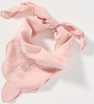 The Great. 100% Cotton Scalloped Bandana