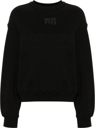 Alexander Wang Essential Terry Crew Neck Cotton Sweatshirt Clothing