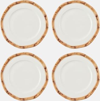 Les-Ottomans Bamboo set of 4 ceramic dessert plates