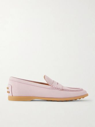 Tod's Mocassini In Nubuck Gomma - Rosa