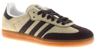 adidas Originals Womens Trainers Samba Og Suded Putty Grey Black - Size UK 3.5