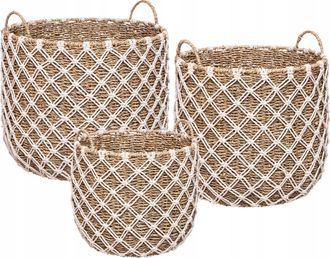 Atmosphera Cesta De Almacenamiento Atmosphera Makrama Bamb&uacute; 41 Cm Altura