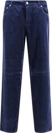 Brunello Cucinelli Straight Trousers, male, Blue, XL, Straight Trousers
