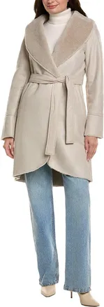 Via Spiga Belted Shawl Wrap