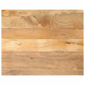 Berkfield Home Table Top 90x80x3.8 cm Rectangular Solid Wood Mango in Brown