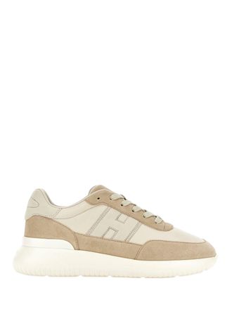Hogan Beige Suede Overlay Sneakers