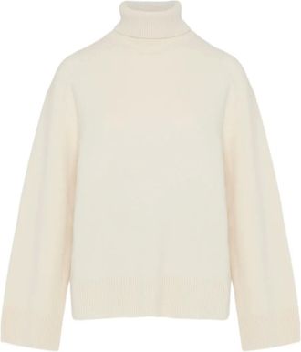 Yves Salomon Maglione a collo alto - Bianco