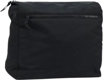 Bottega Veneta Pre-owned Clutches, female, Black, Size: ONE SIZE Pre-owned Nylon Clutch