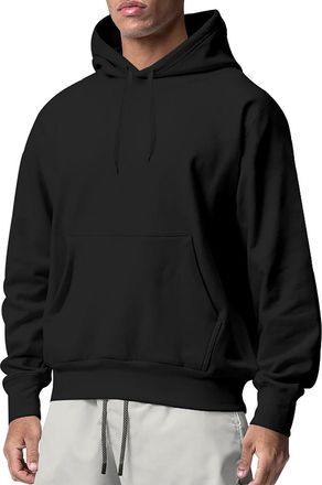 Generic hoodies for men Mens Hoodies Uk Long Sleeve Casual Hooded Sweatshirt Drawstring Solid Color Pullover Tops Loose Fashion Outdoor Athletic Travel Outfit