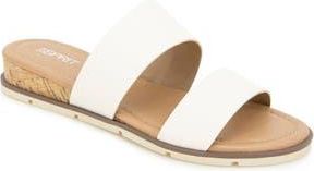 Esprit Dansel Wedge Slide Sandal in White at Nordstrom Rack, Size 6.5