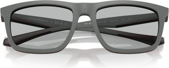 Emporio Armani 0ea4235 Matte Finish Rectangular Eyeglasses with Subtle Logo Detail