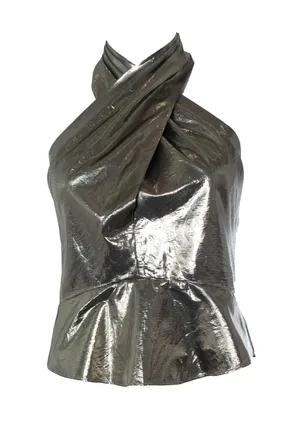 Isabel Marant metallic halter top