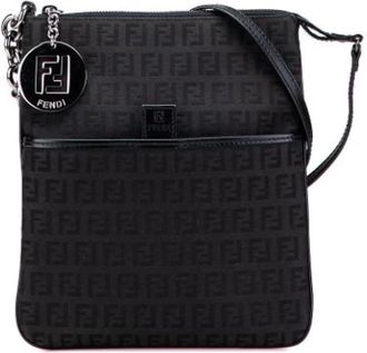 Fendi Pre-owned Cross Body Bags, female, Black, Size: ONE SIZE Pre-owned Vintage Leather Cross Body Bag