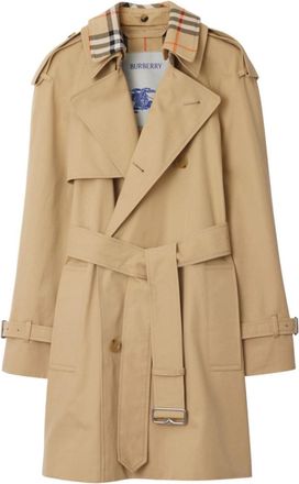 Burberry Beige Vintage Check cotton trench coat