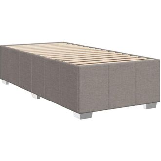 vidaXL Estructura De Cama Sin Colch&oacute;n Tela Gris Taupe 100x200 Cm Vidaxl